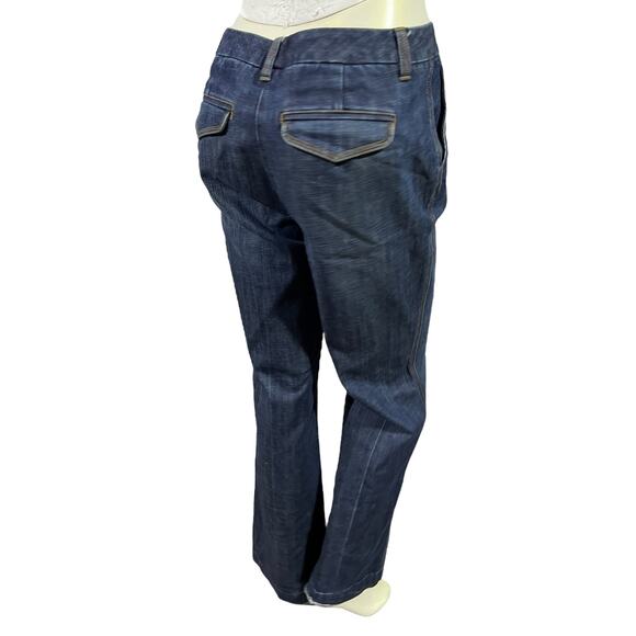 Talbots Stretch Dark Wash Trouser Jeans Size 8 - Classic Fit - Picture 3 of 16